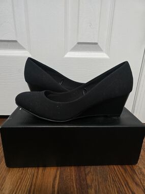Classic Black Women's Wedge Heels
